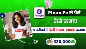 2024 में PhonePe Se Paise Kaise Kamaye - 6 Best तरीकों से डेली ₹500-₹1000 कमाए